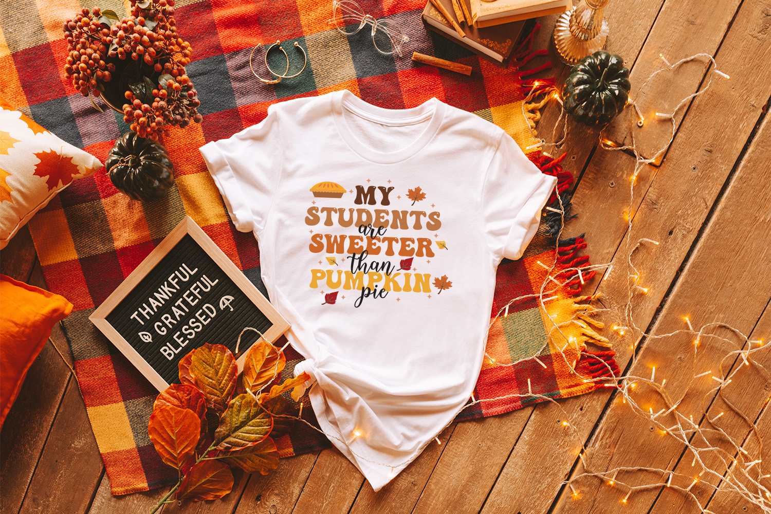 Sweeter Than Pumpkin | Cute Thanksgiving Teacher Shirt