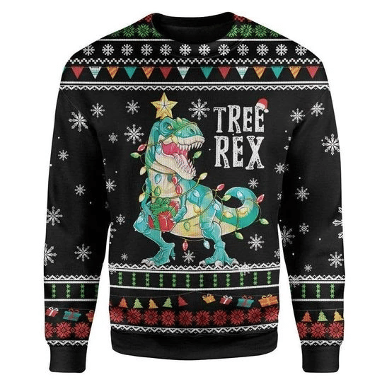 T-Rex Ugly Christmas Sweater | For Men & Women | Adult | US3779- Best Christmas Gifts 2023