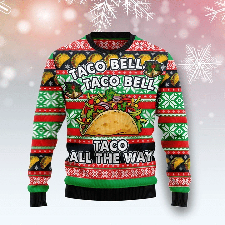 Taco On The Way Ugly Christmas Sweater | For Men & Women | Adult | US1975- Best Christmas Gifts 2023