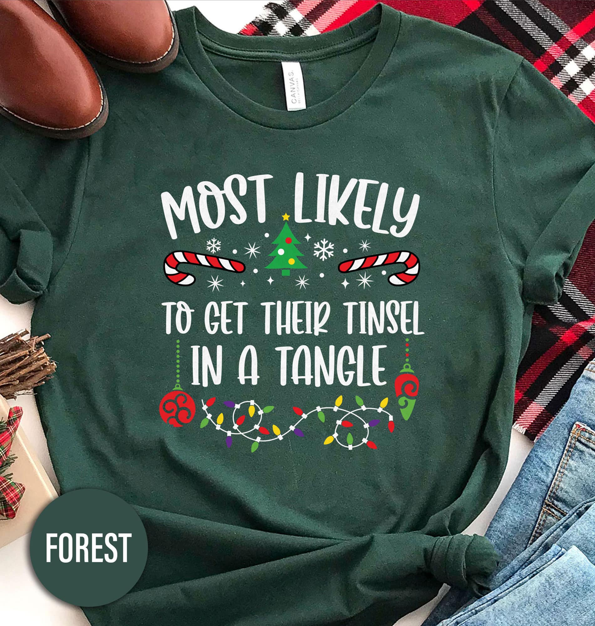 Tangle-Tinsel Fun Christmas Shirt