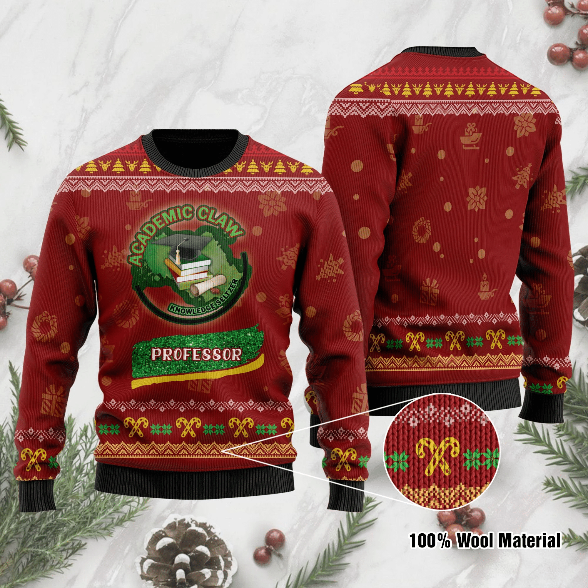 Teacher Academic Ugly Christmas Sweater | For Men & Women | Adult | US1208- Best Christmas Gifts 2023