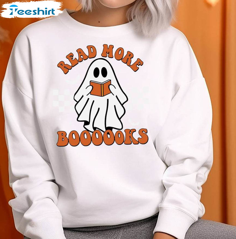 Teacher Halloween Cute Ghost Shirt, Spooky Teacher Short Sleeve Long Sleeve