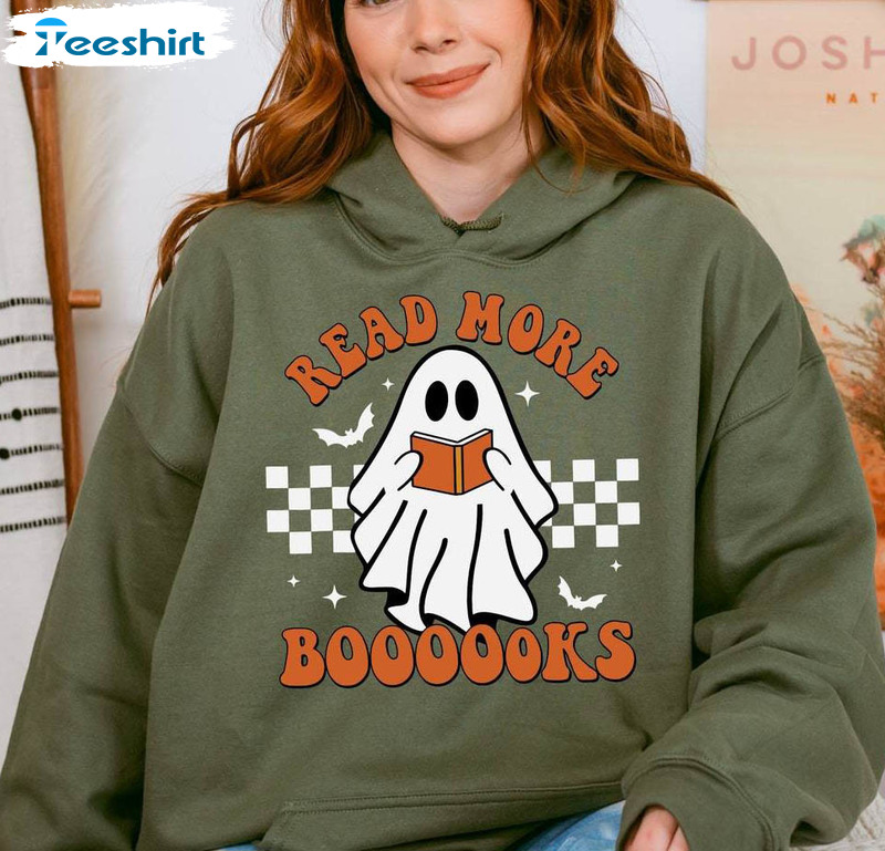 Teacher Halloween Cute Ghost Shirt, Spooky Teacher Short Sleeve Long Sleeve