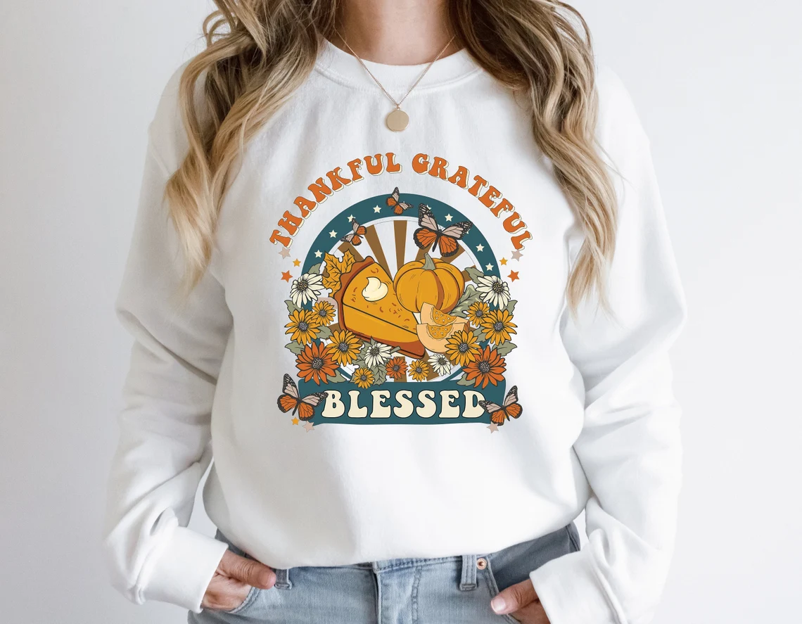 Thankful Grateful Blessed Sweatshirt