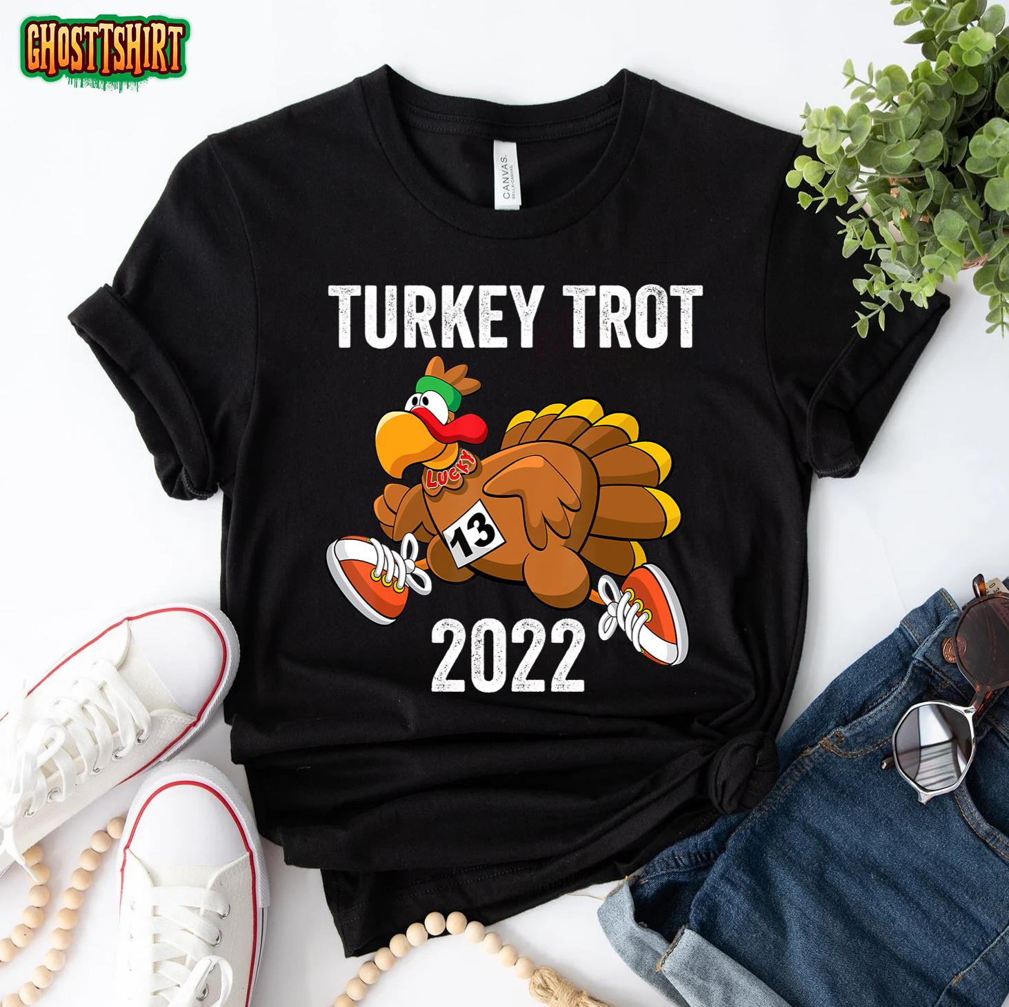 Thanksgiving Turkey Trot Squad 2022 Trot Race T-Shirt