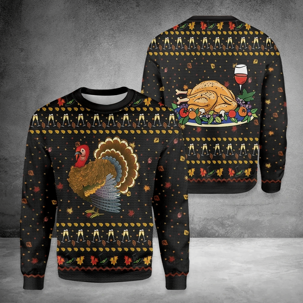 Thanksgiving Ugly Christmas Sweater | For Men & Women- Best Christmas Gifts 2023