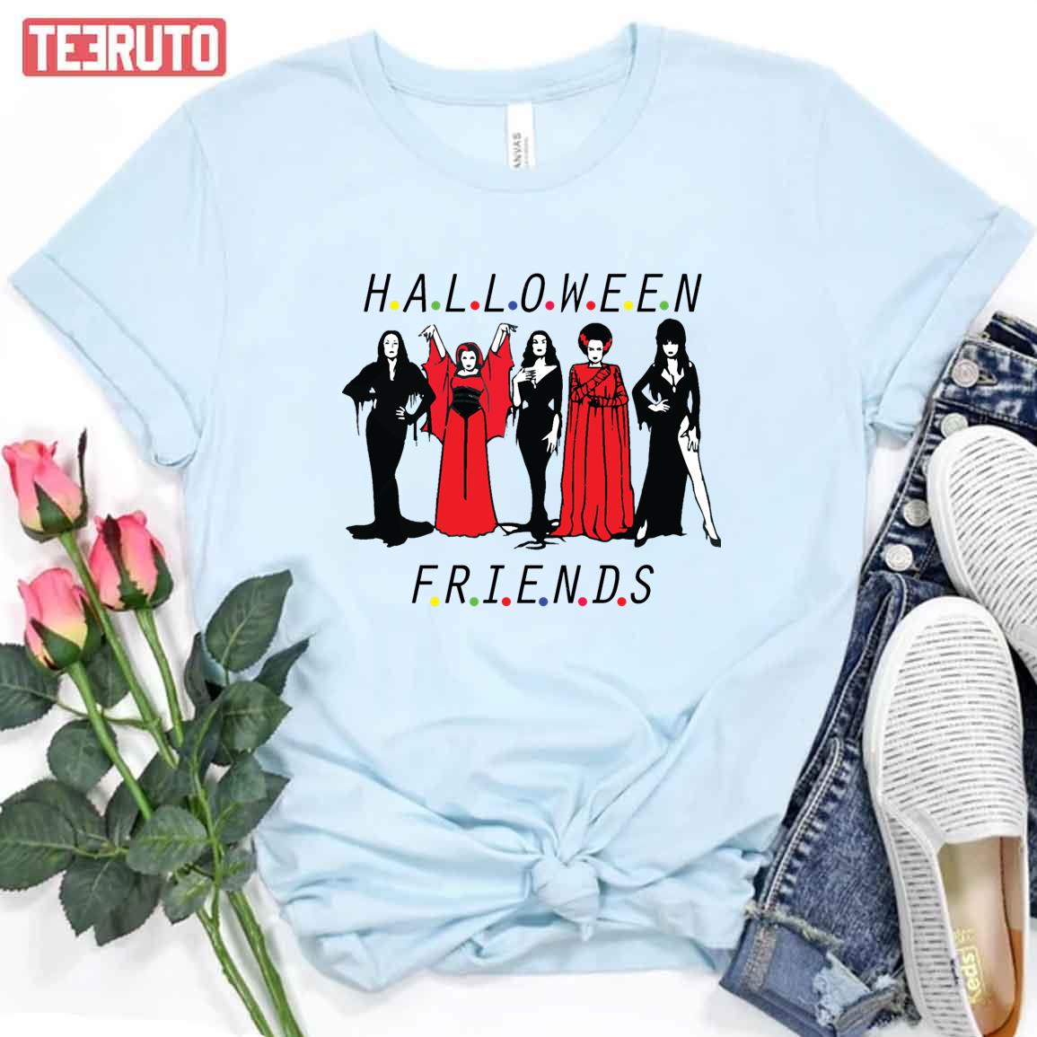 The Adams And Friend Halloween Friends Unisex T-Shirt