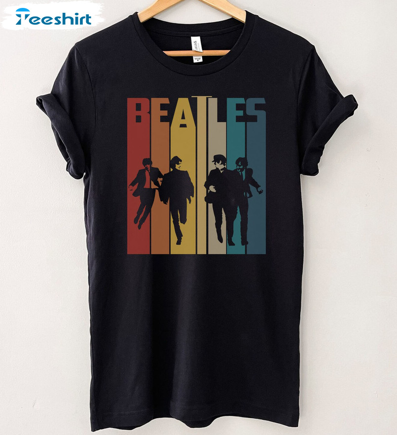 The Beatles Band Shirt, Christmas Vintage Short Sleeve Tee Tops