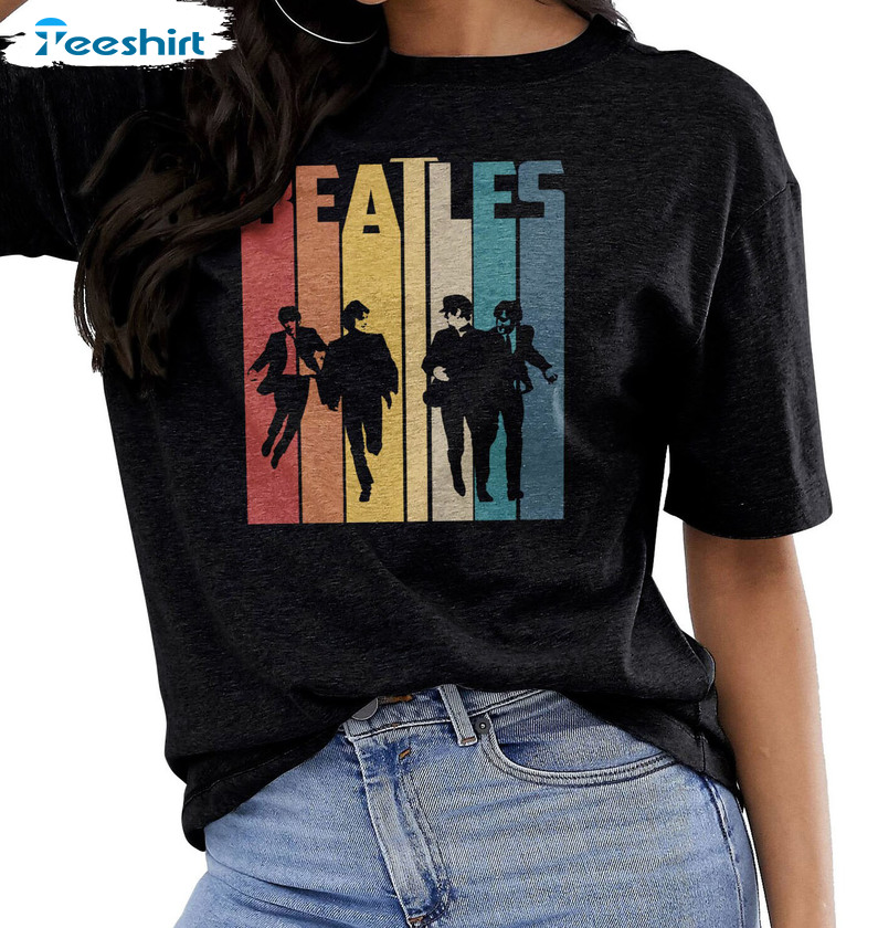 The Beatles Band Shirt, Christmas Vintage Short Sleeve Tee Tops