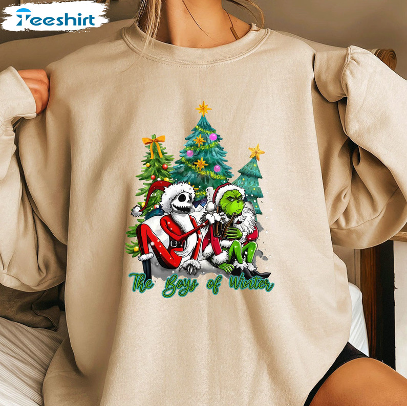 The Boys Of Winter Shirt, Grinch Nightmore Before Christmas Unisex T-shirt Crewneck