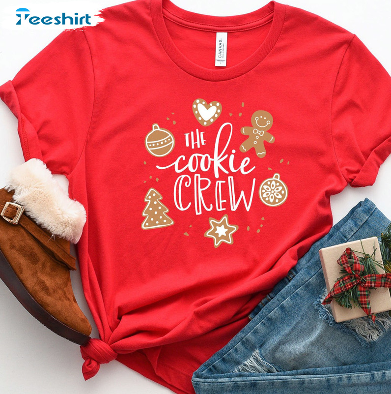 The Cookie Crew Shirt – Christmas Baking Team Short Sleeve Tee Tops