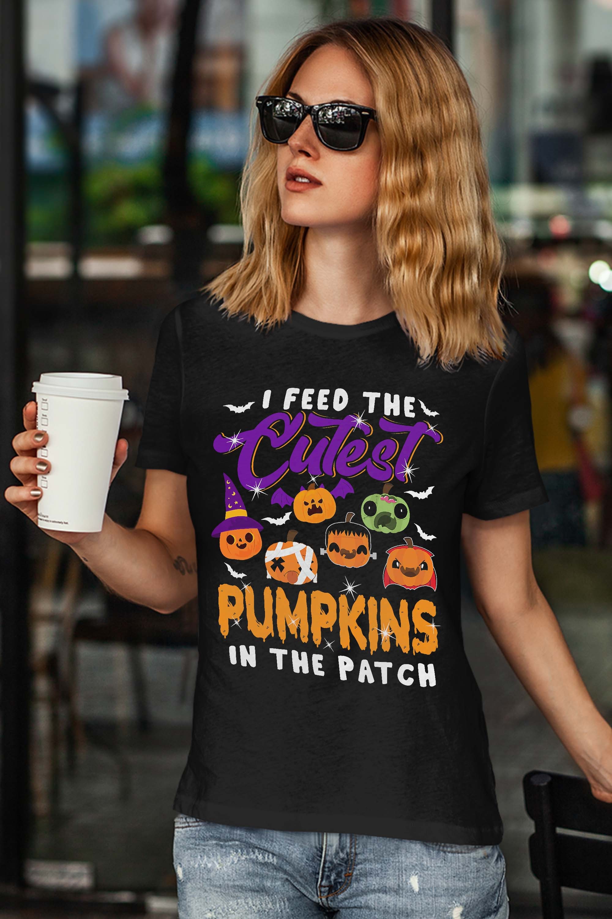 The Cutest Pumpkins Cute Pumpkin Chef Lunch Lady Halloween T-Shirt