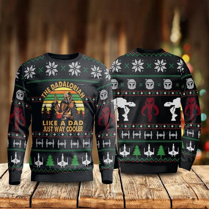 The Dadalorian Like A Dad Christmas Sweater – Best Christmas Gifts 2023