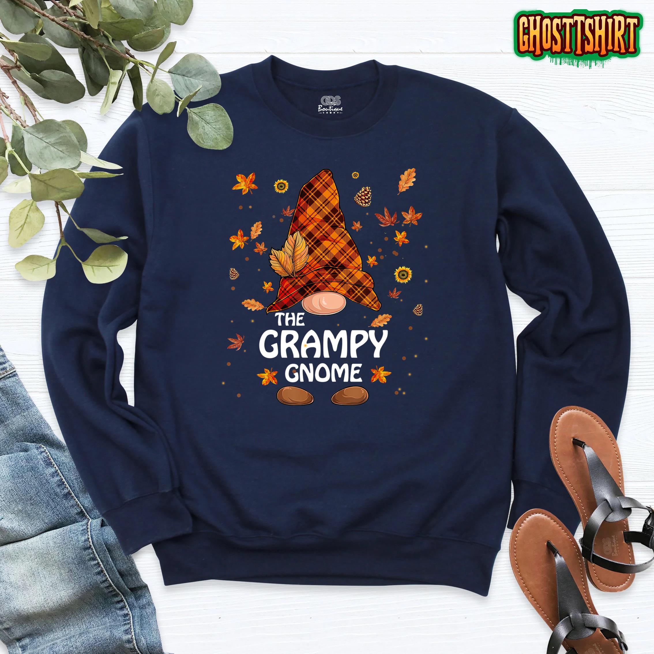 The Grampy Fall Gnome Autumn Thanksgiving Sweatshirt