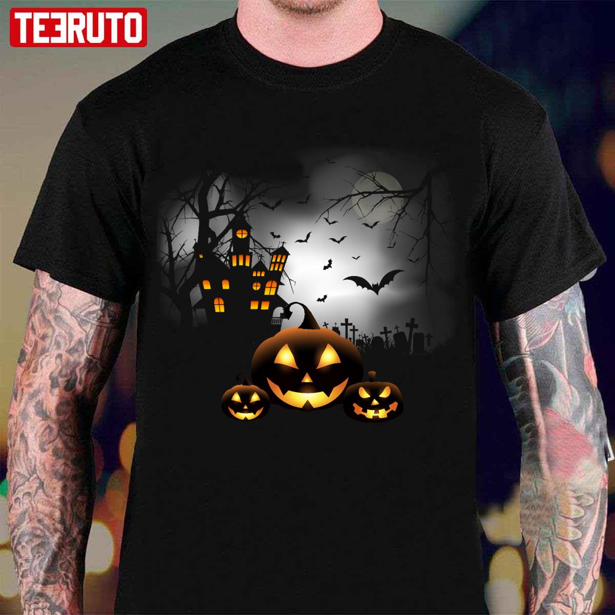 The Haunted House Halloween Unisex T-Shirt