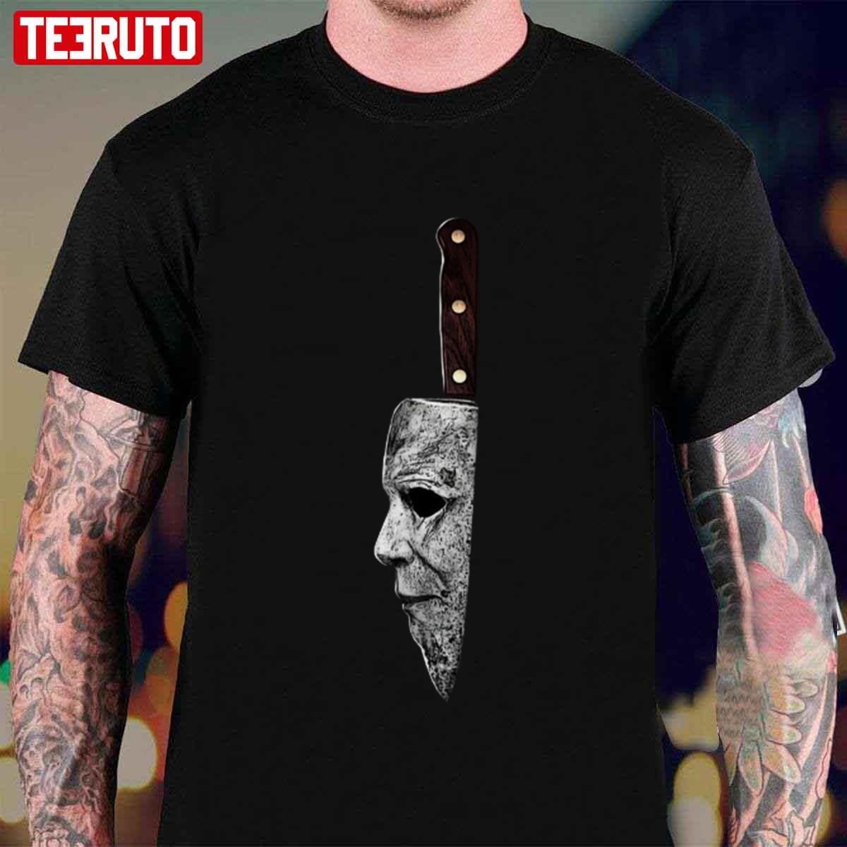 The Knife Michael Myers Mask Halloween Ends Movie 2022 Unisex T-shirt