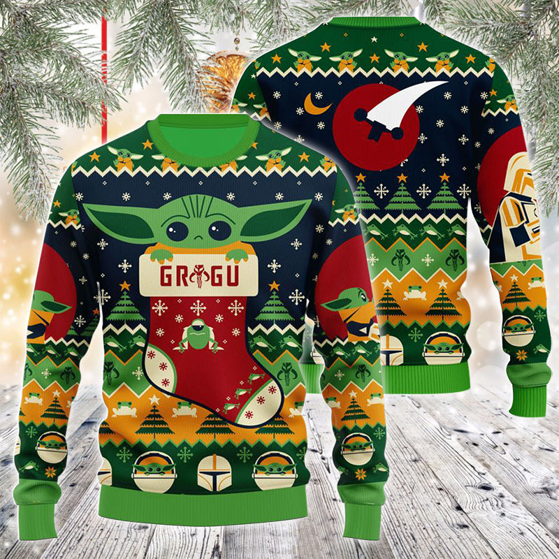 The Mandalorian And Grogu Ugly Sweater – Best Christmas Gifts 2023