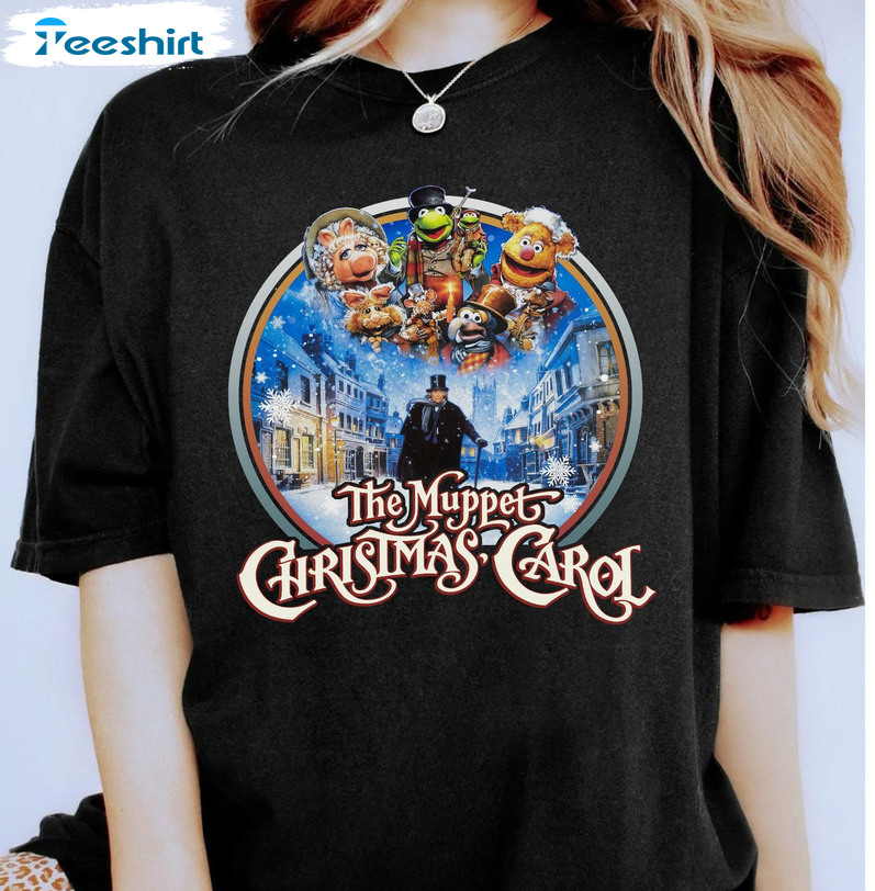 The Muppet Christmas Carol Shirt, Kermit The Frog Gonzo Miss Piggy Unisex Hoodie Tee Tops