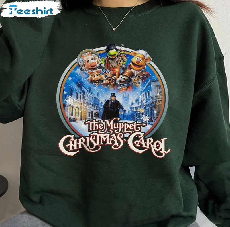 The Muppet Christmas Carol Shirt, Kermit The Frog Gonzo Miss Piggy Unisex Hoodie Tee Tops