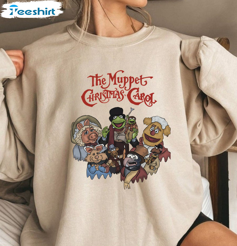 The Muppet Christmas Carol Shirt, Vintage Muppets Group Sweater Unisex Hoodie