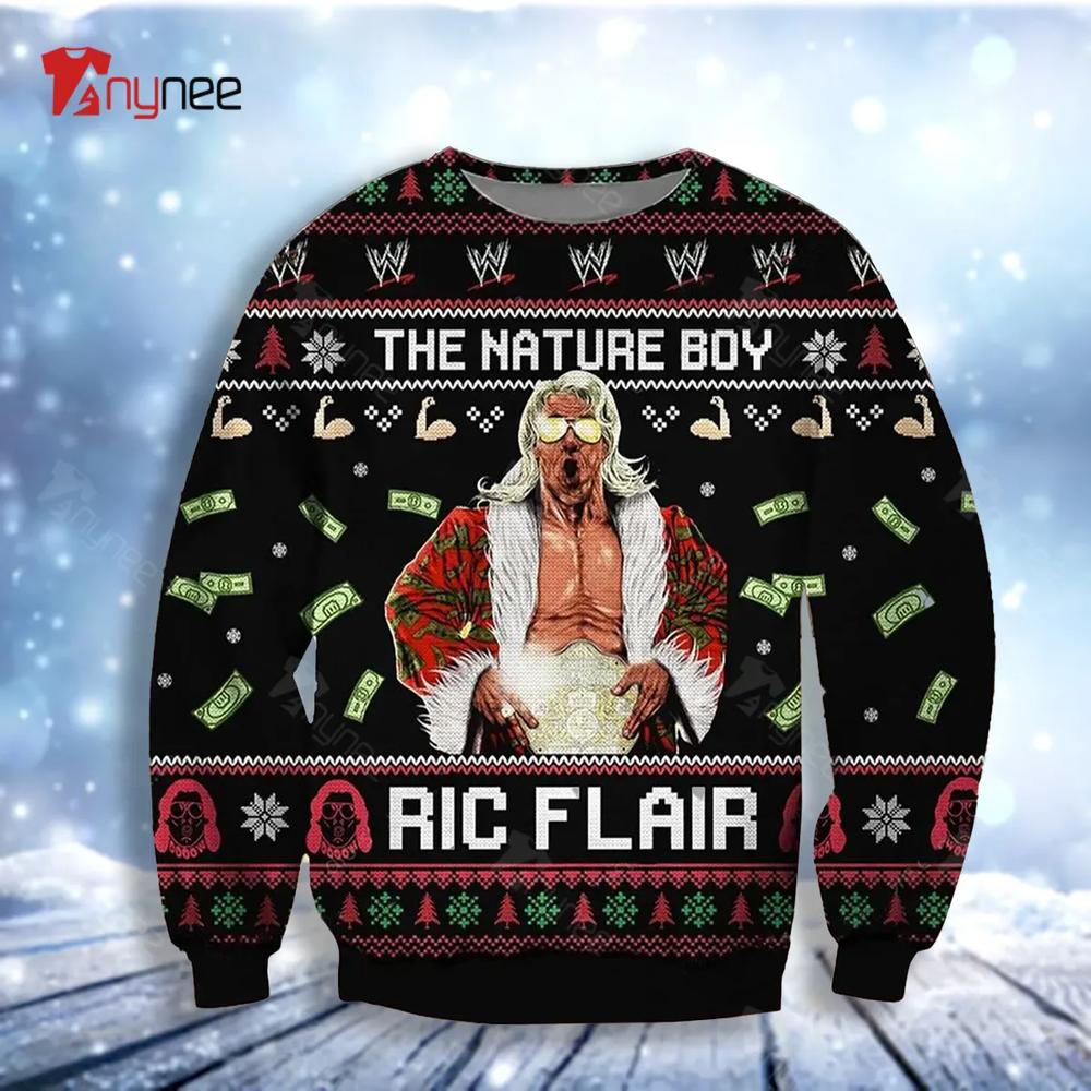 The Nature Boy Ric Flair Ugly Christmas Sweater- Best Christmas Gifts 2023