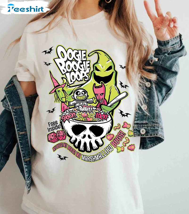 The Nightmare Before Christmas Shirt, Oogie Boogie Loops Comfort Crewneck Unisex T-shirt