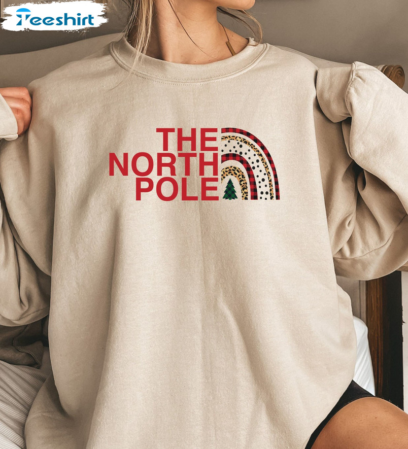 The North Pole Sweatshirt – Christmas Unisex Hoodie Crewneck