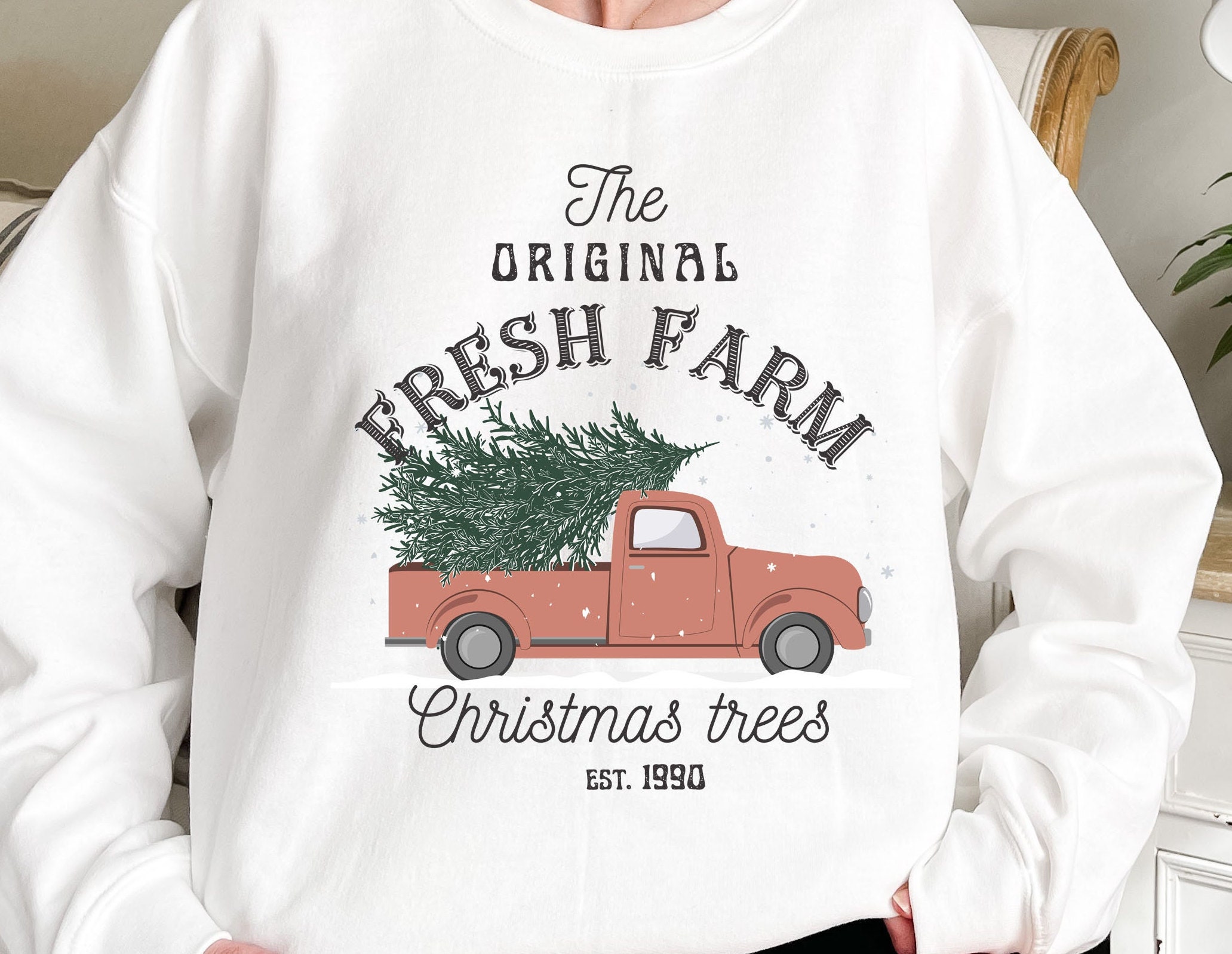 The Original Fresh Farm Christmas Trees Sweatshirt