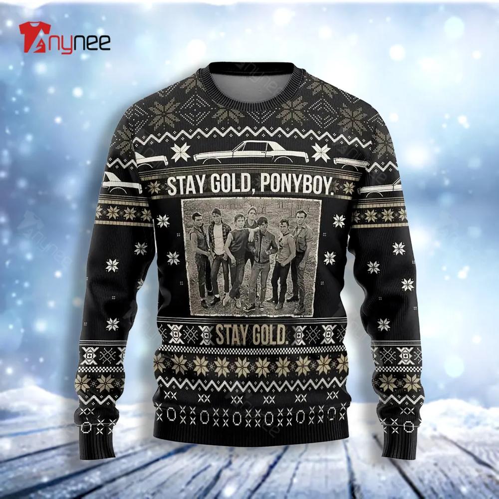 The Outsiders Stay Gold Ponyboy Ugly Christmas Sweater- Best Christmas Gifts 2023