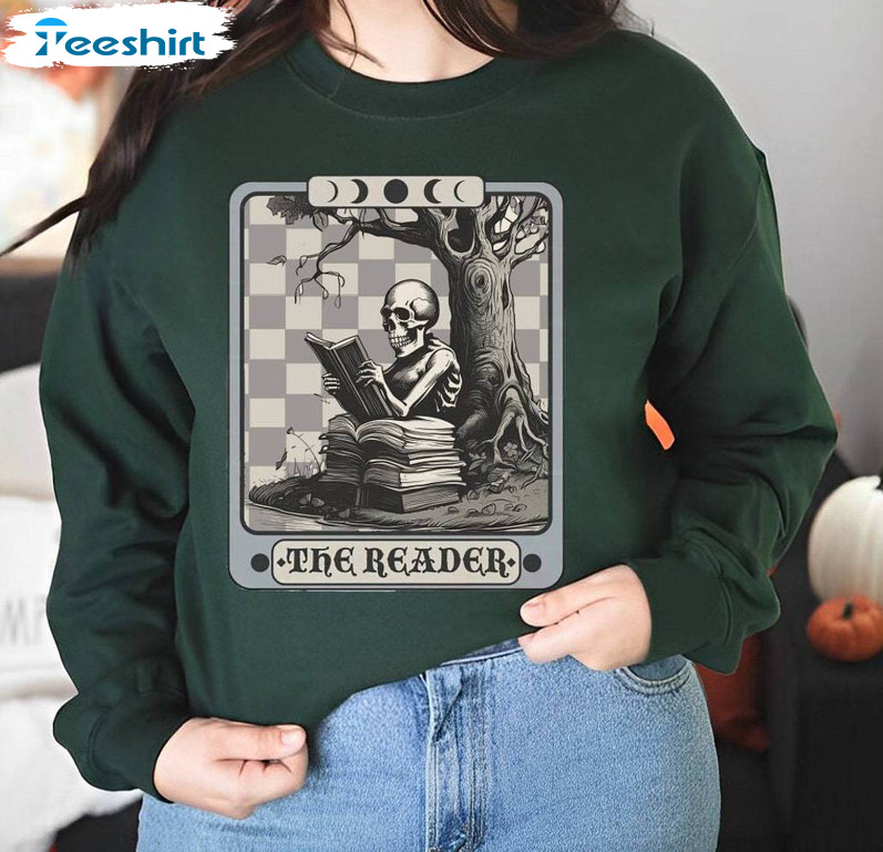 The Reader Tarot Card Shirt, Halloween Unisex T Shirt Unisex Hoodie