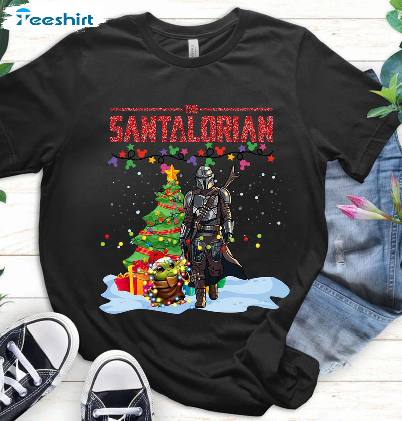 The Santalorian Shirt – Mando Christmas Short Sleeve Crewneck