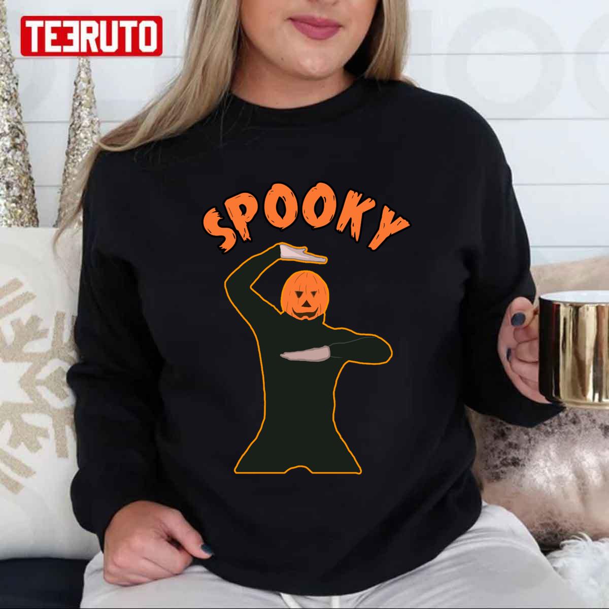 The Spooky Spooktober Pumpkin Dance Meme Halloween Unisex Sweatshirt