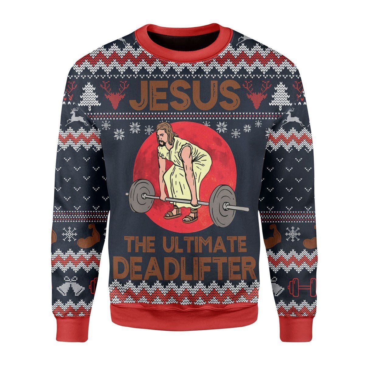 The Ultimate Deadlifter Ugly Christmas Sweater | For Men & Women | Adult | US3400- Best Christmas Gifts 2023