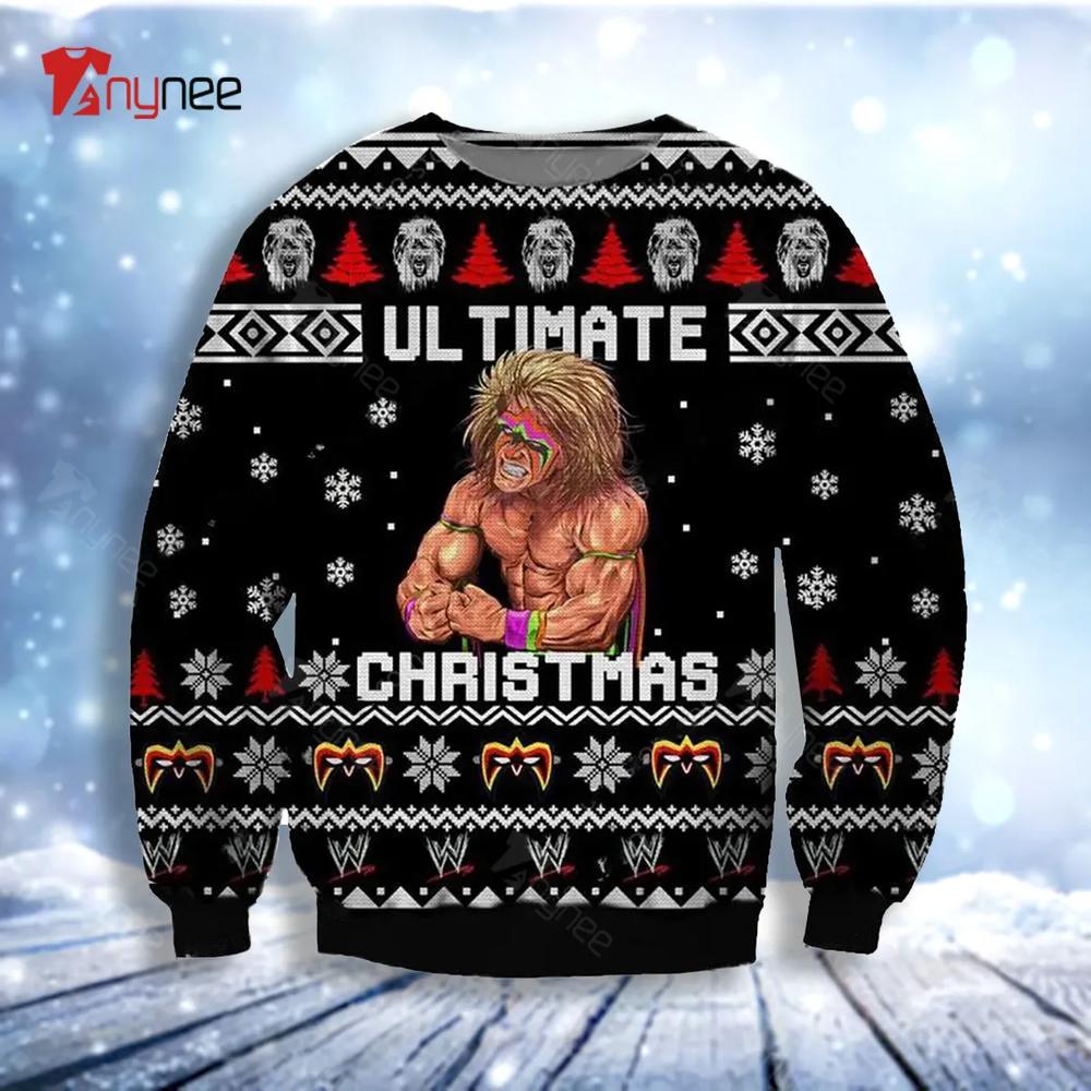 The Ultimate Warrior Knitting Pattern Ugly Christmas Sweater- Best Christmas Gifts 2023