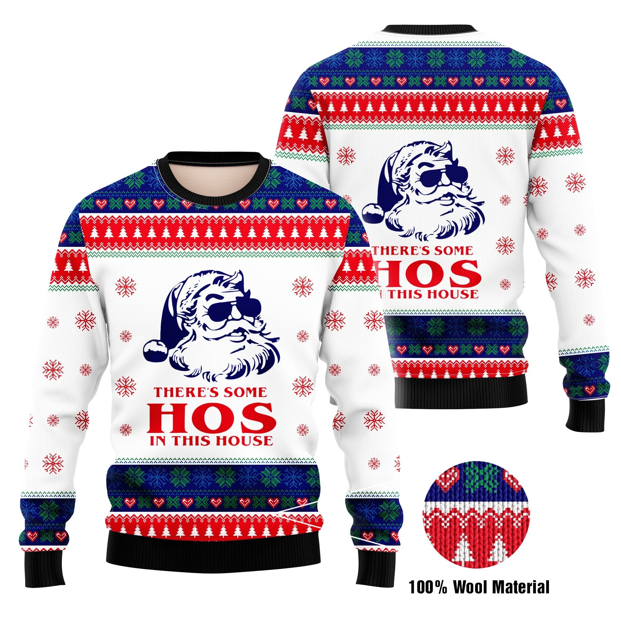 There’s Some Hos In This House Ugly Christmas Sweater | For Men & Women | Adult | US1670- Best Christmas Gifts 2023
