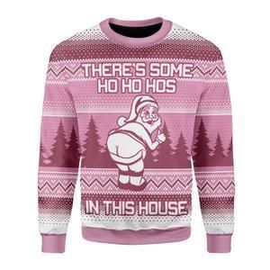 There’s Some Hos In This House Ugly Christmas Sweater | For Men & Women | Adult | US3544- Best Christmas Gifts 2023