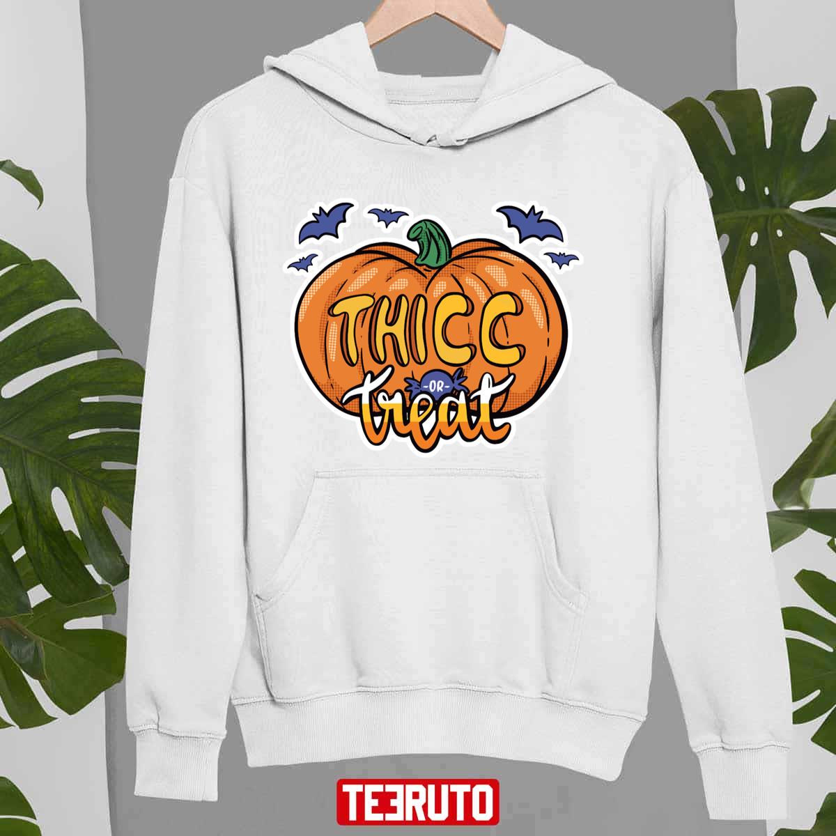 Thicc Or Treat Halloween Unisex Sweatshirt