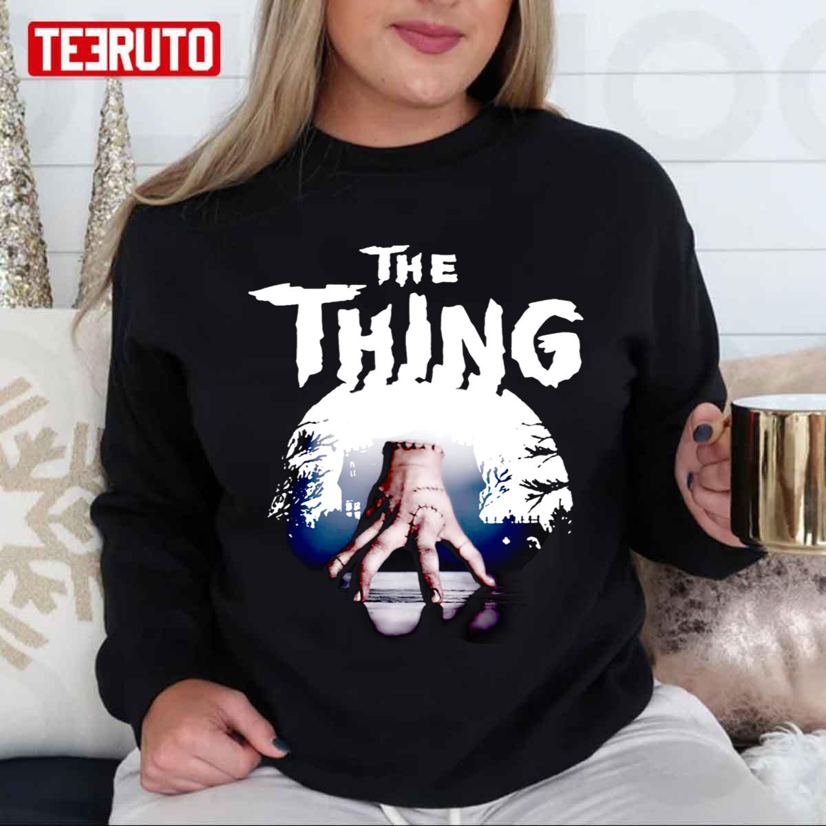 Thing Hand Wednesday Addams Halloween Unisex Sweatshirt