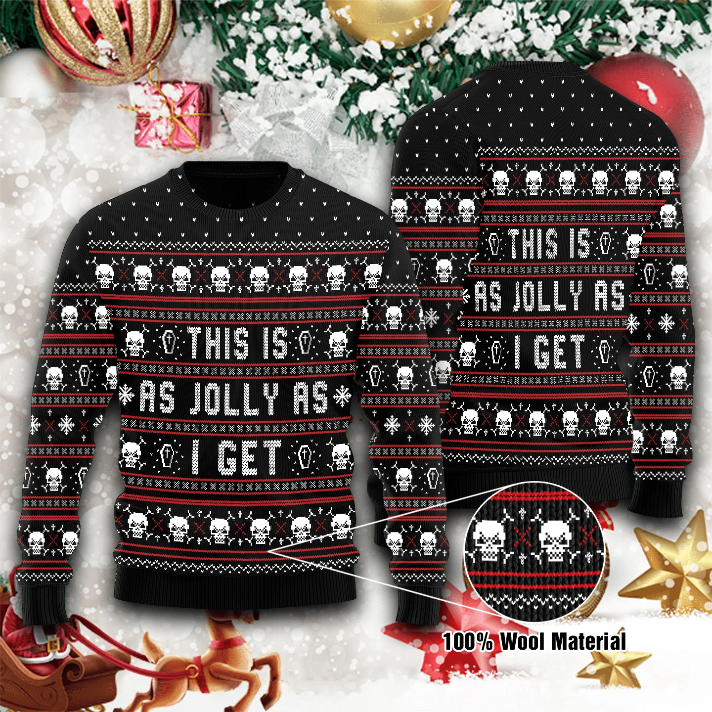 This Is As Jolly As I Get Ugly Christmas Sweater | For Men & Women | Adult | US3016- Best Christmas Gifts 2023