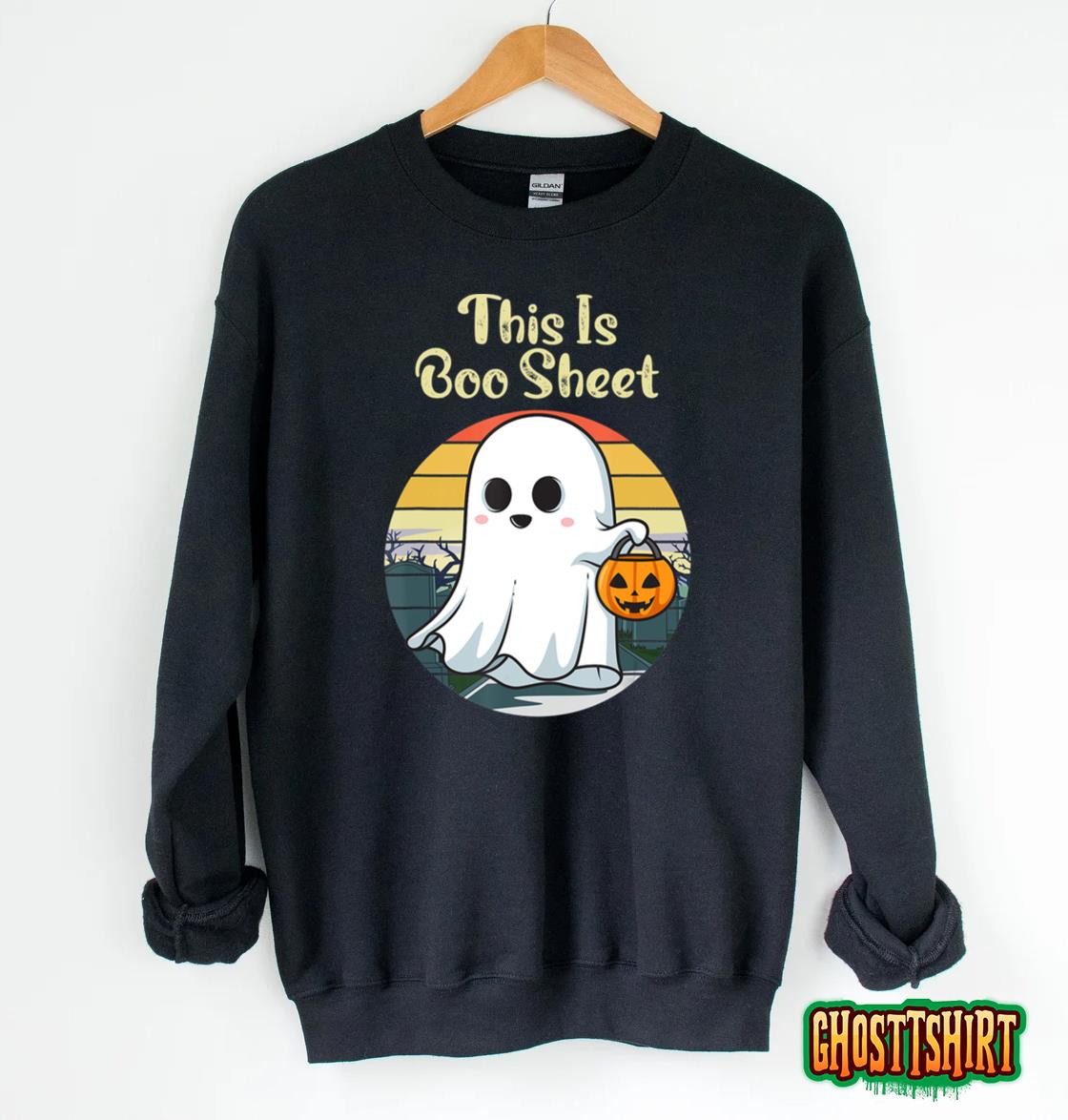 This Is Boo Sheet Ghost Retro Halloween Costume 2022 Hoodie