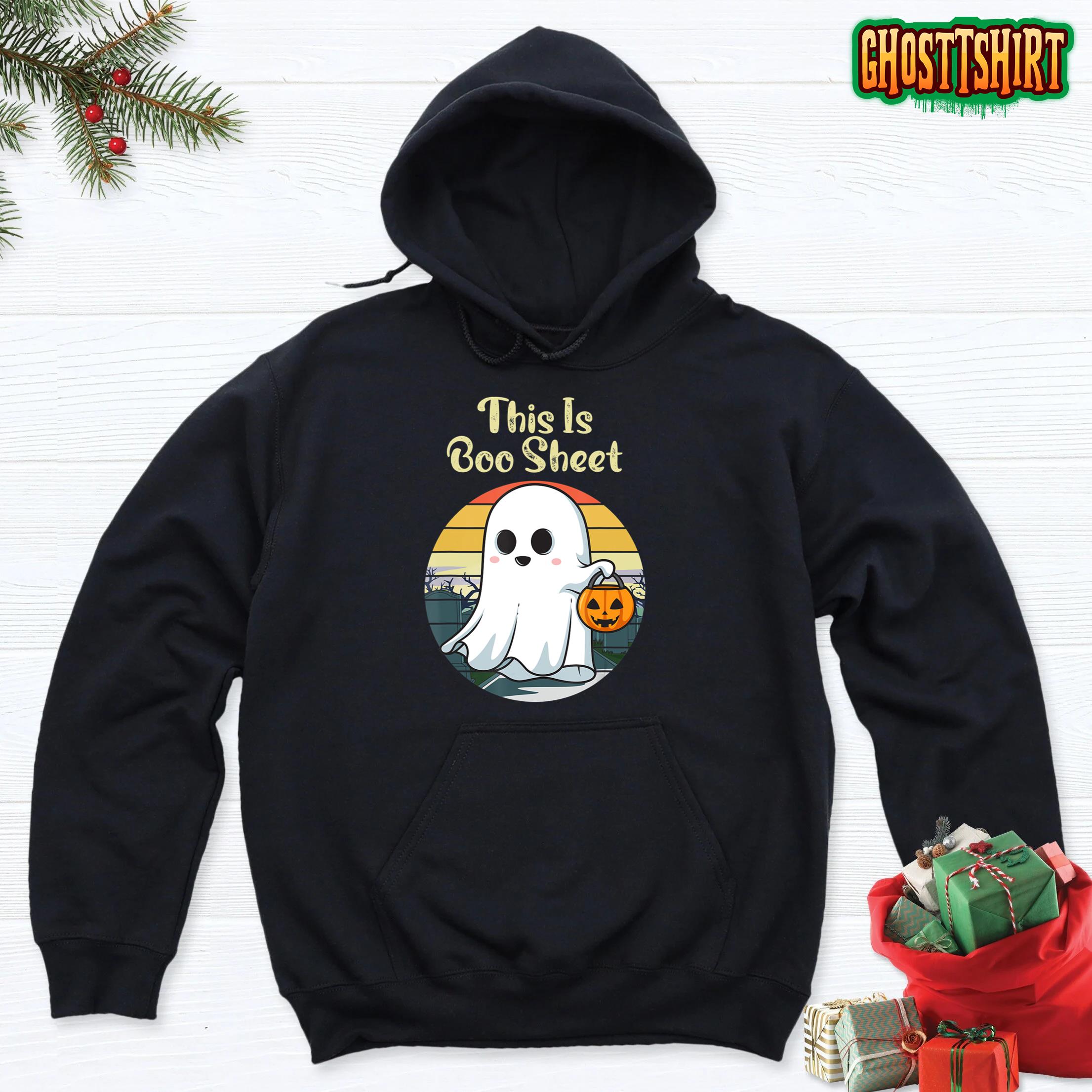 This Is Boo Sheet Ghost Retro Halloween Costume 2022 Hoodie