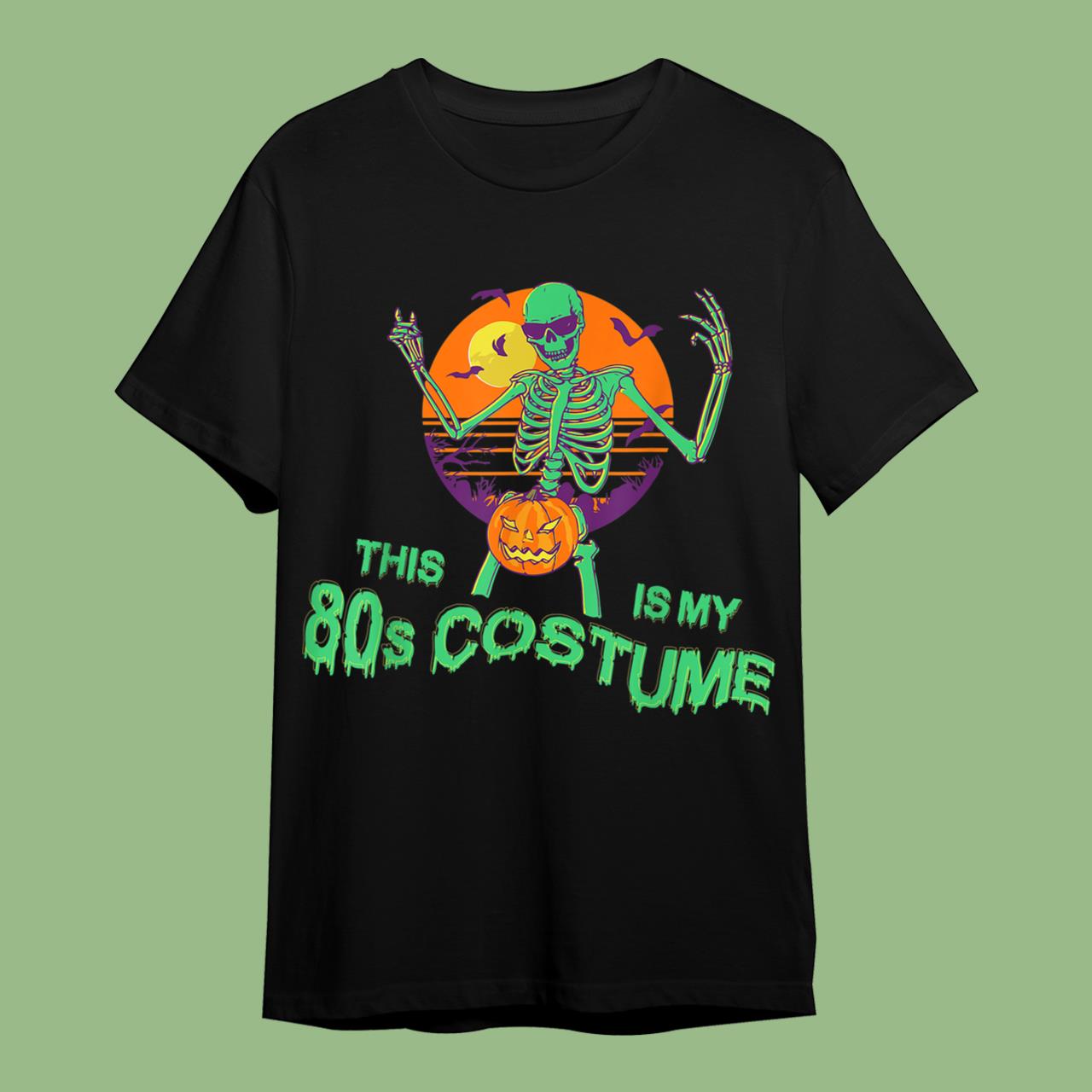 This is my 80’s Costume Halloween Skeleton T-Shirt