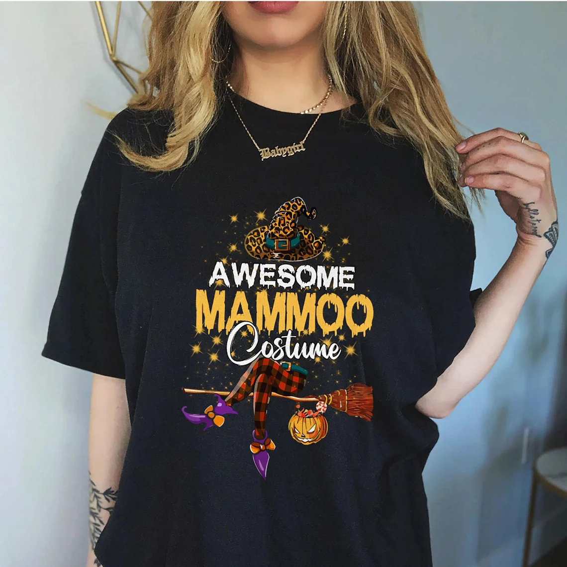 This Is My Awesome Mammoo Costume Art Halloween T-Shirt