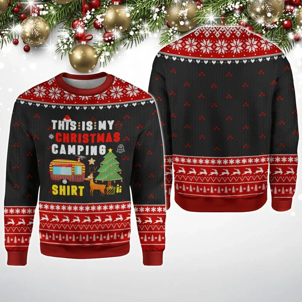 This Is My Camping Ugly Christmas Sweater | For Men & Women | Adult | US3099- Best Christmas Gifts 2023