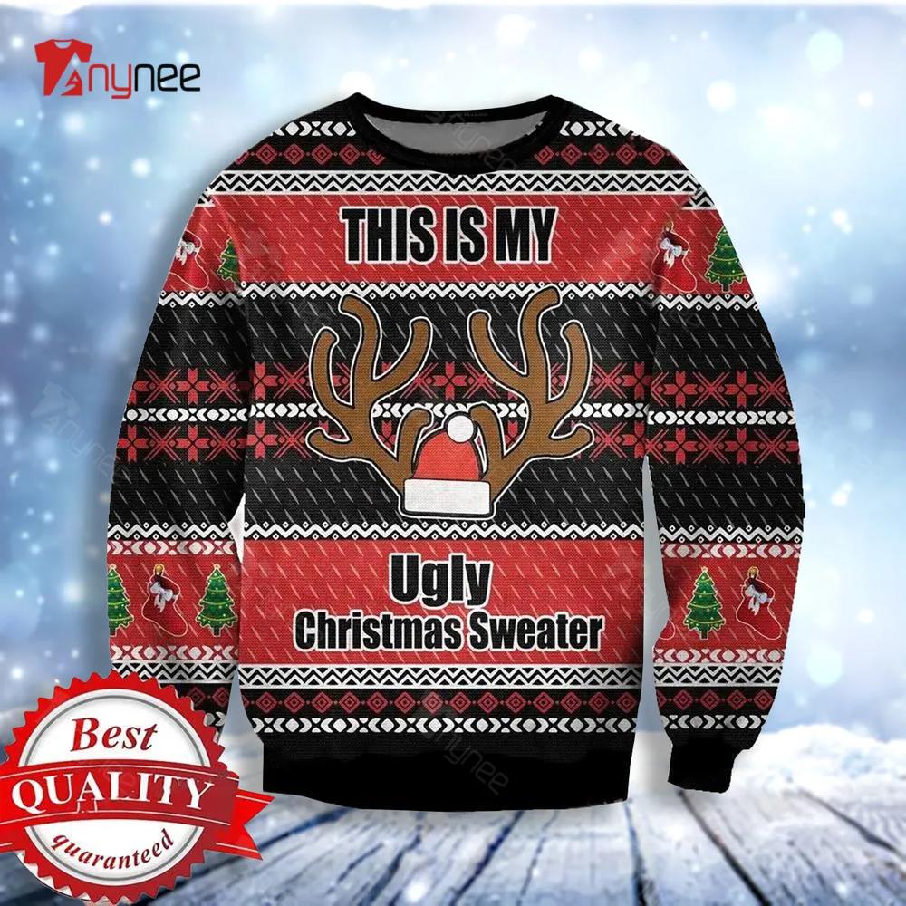 This Is My Ed Sweatshirt Ugly Christmas Sweater- Best Christmas Gifts 2023