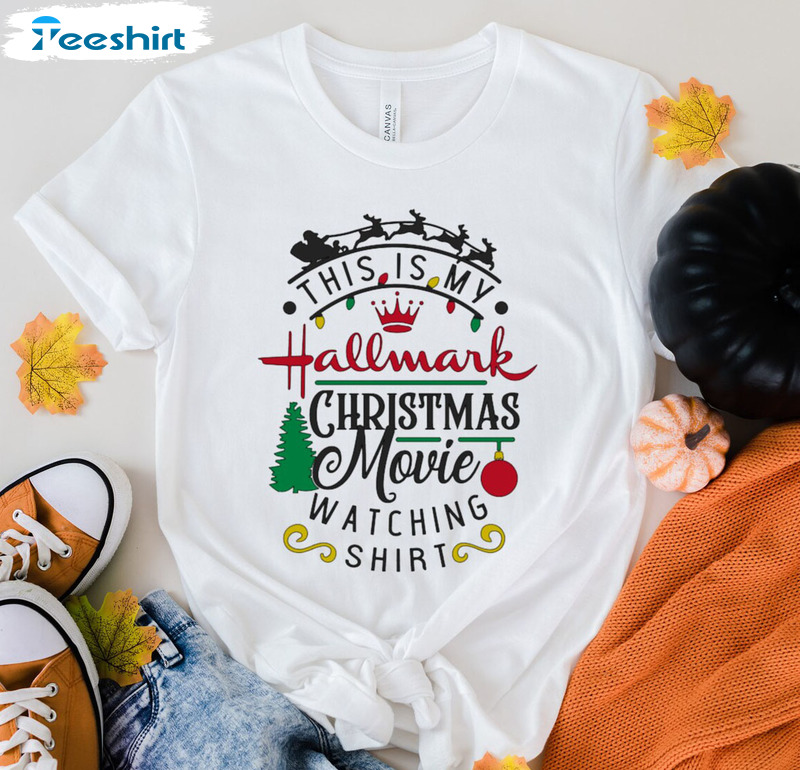 This Is My Hallmark Movie Watching Shirt, Christmas Movies Long Sleeve Tee Tops