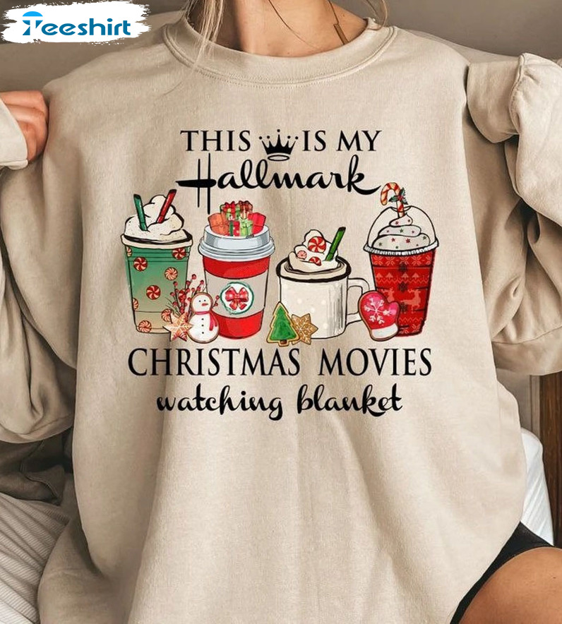 This Is My Hallmark Movie Watching Shirt, Gift Christmas Sweatshirt Hoodie Long Sleeve