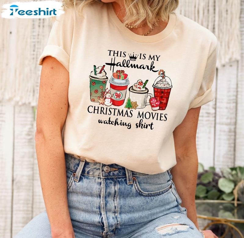 This Is My Movie Watching Sweatshirt, Christmas Movies Crewneck Hoodie