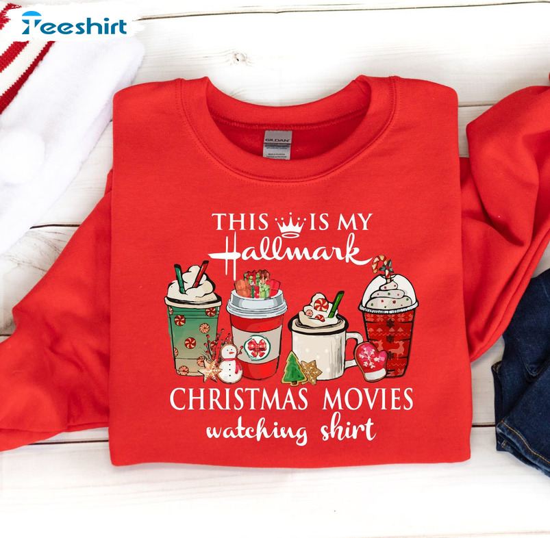 This Is My Movie Watching Sweatshirt, Christmas Movies Crewneck Hoodie