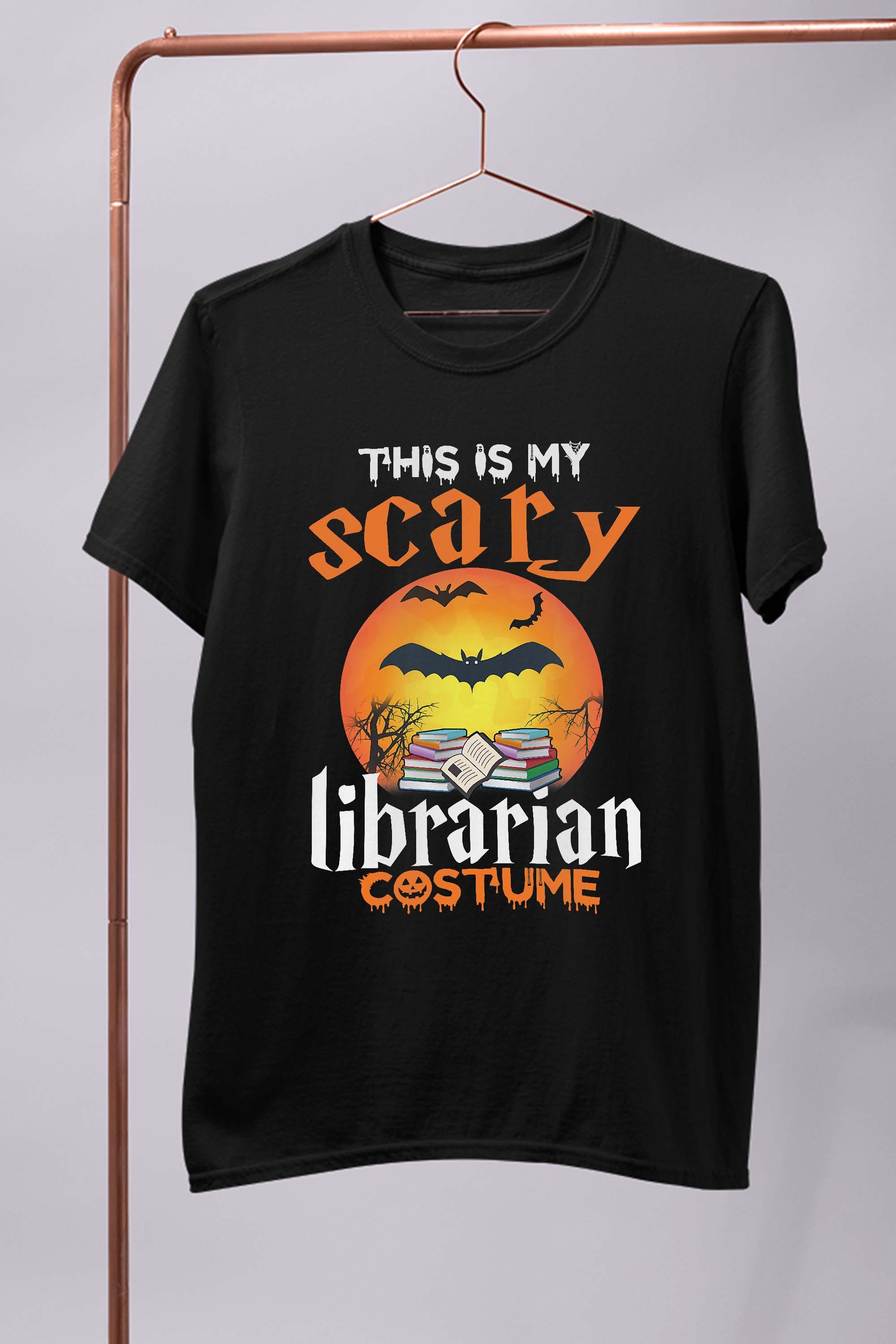 This Is My Scary Librarian Halloween Costume For Men Women T-Shirt